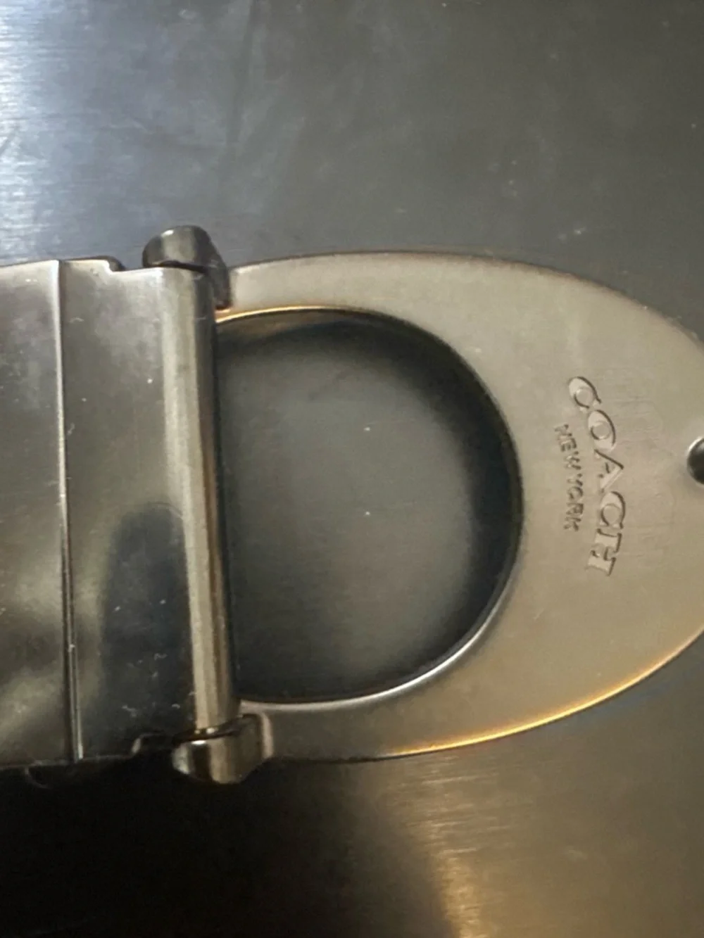 Coach Blue 'C' Belt Buckle